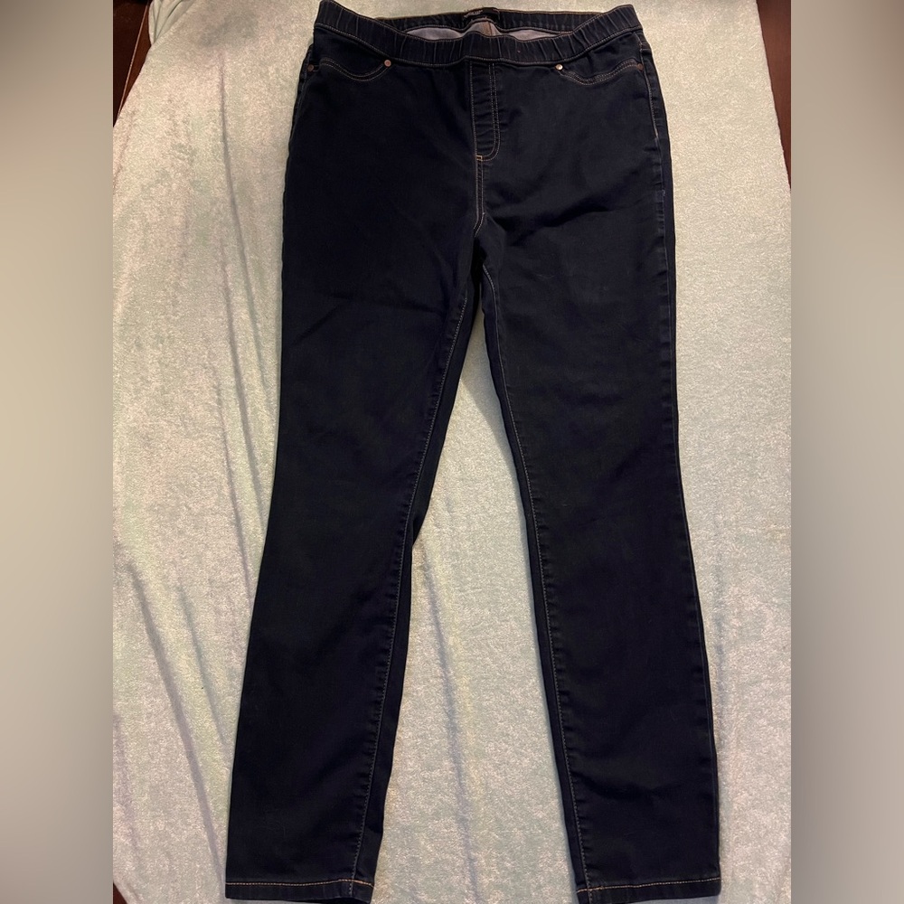 Simply Vera Vera Wang Dark Blue Pull-on Jeggings Jeans XL